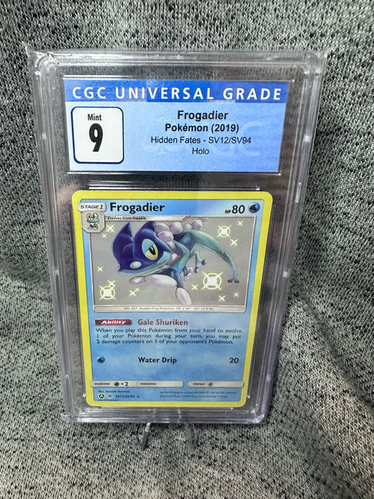 **2019 Pokémon Hidden Fates: Frogadier Holo - SV12/SV94** MINT 9