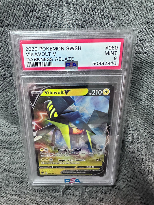 2020 Pokémon SWSH: Vikavolt V - Darkness Ablaze MINT 9